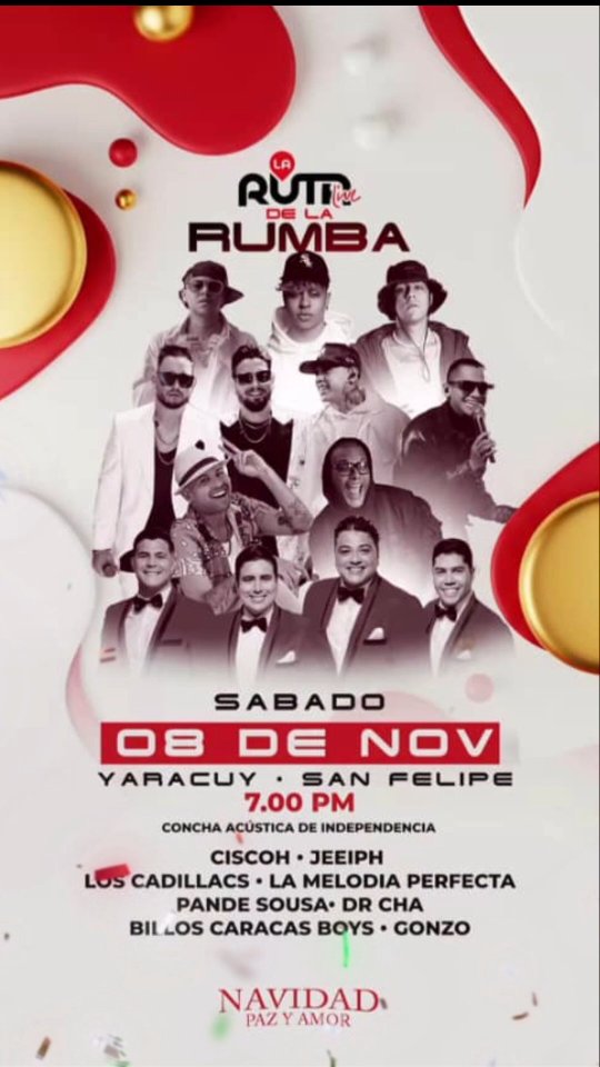 Yaracuy se enciende con La Ruta Live de la Rumba..!!!

La celebración por la llegada de la Navidad c...