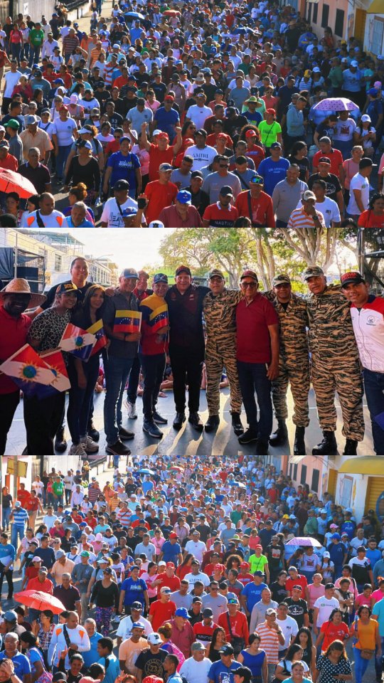 Junto a nuestro Presidente Nicolás Maduro, nos movilizamos para exigir que la soberanía  de la Patri...