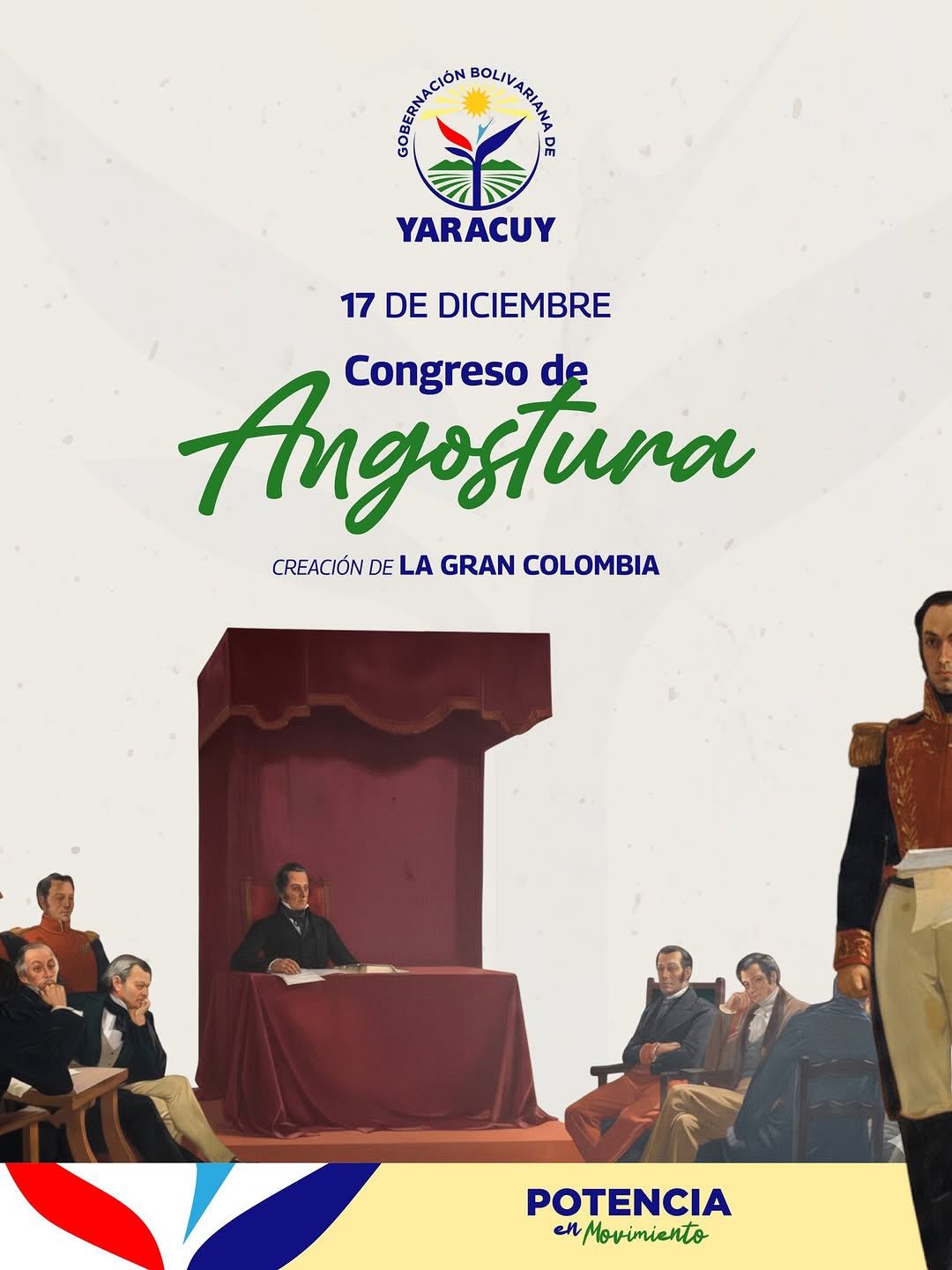 El 17 de diciembre de 1819, bajo la visión del Libertador Simón Bolívar, el Congreso de Angostura pr...