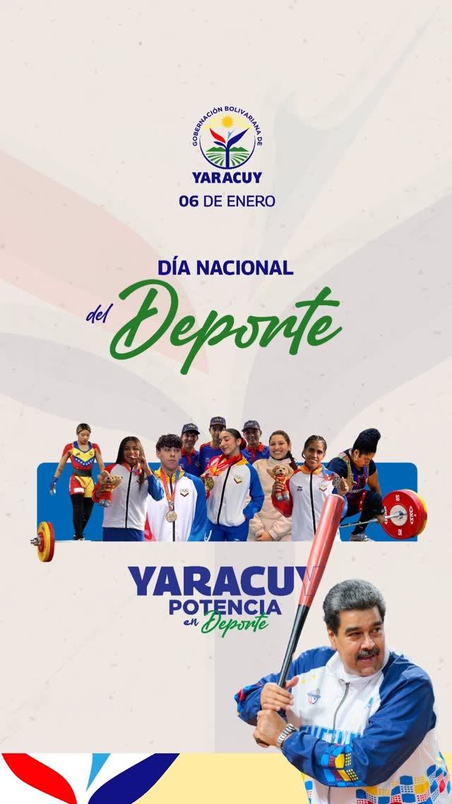 ¡Yaracuy se viste de gloria en el Día Nacional del Deporte! 🏀⚾️🏆

Hoy, 6 de enero honramos a nues...