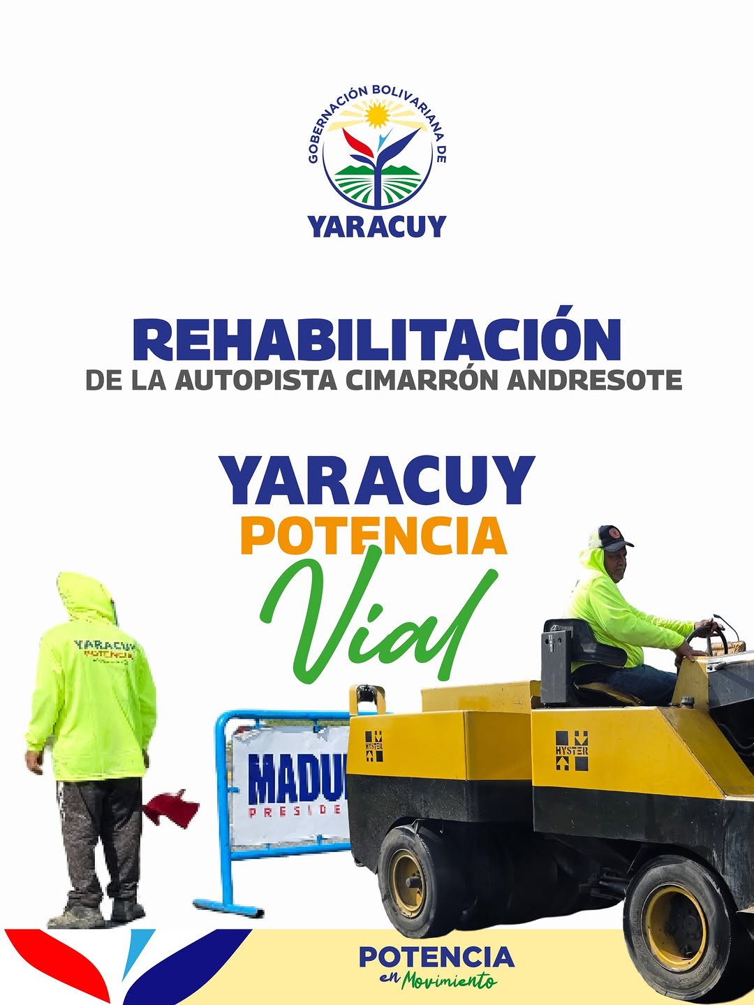 🏗️ ¡YARACUY CONSOLIDA SU POTENCIA VIAL! 🛣️

En Yaracuy no nos detenemos. Atendiendo el compromiso de...